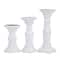 White Wood French Country Candle holder 10",8",6"